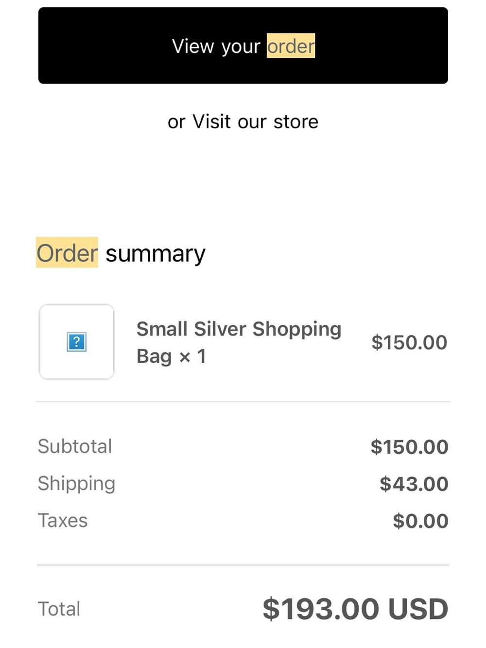 Telfar small silver shopping bag - Picture 3 of 3